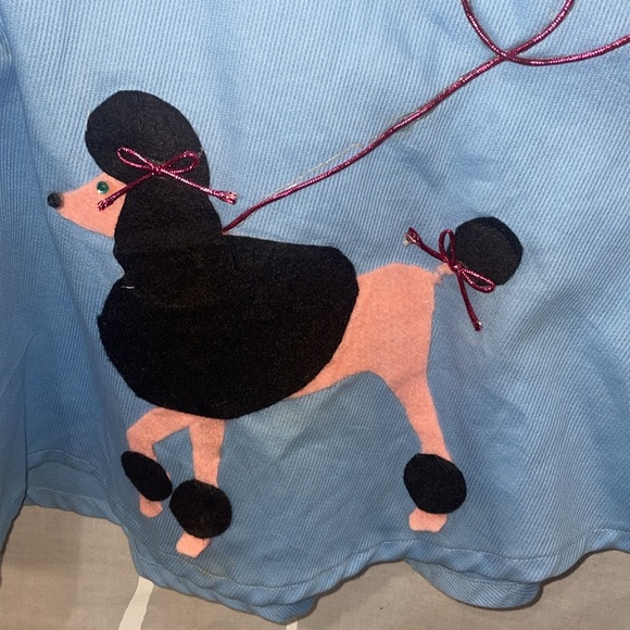 AS IS Ladies Large Handmade Vintage Poodle Skirt (See Photos For Measurements) - Picture 4 of 12